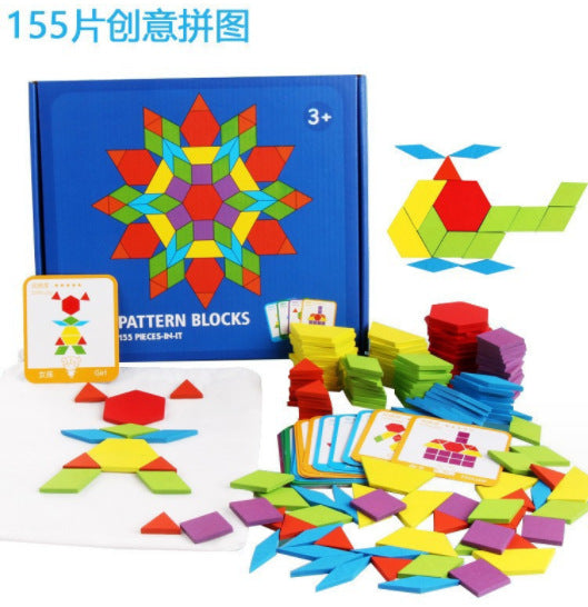 Wholesale of 155 Children's Early Childhood Education Puzzle Three-dimensional Pieces and 180 Creative Puzzle Toys, Wooden Puzzle Pieces