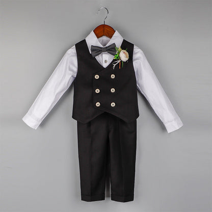 Wholesale of Boys' Polyester Short Sleeved Vest Suit Sets