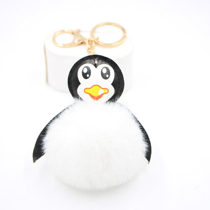 Antarctic Cute Baby Penguin Plush Ball Pendant Keychain