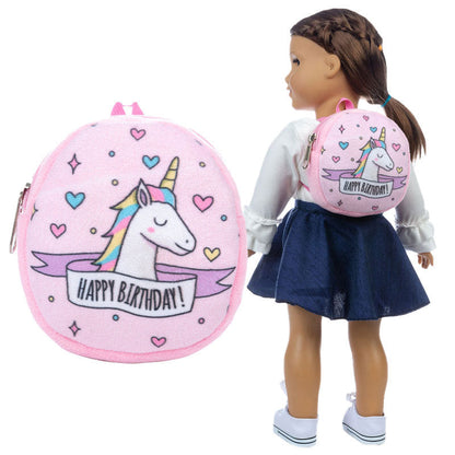 Wholesale Mini Backpacks 18 Inch Fabric American Girl Doll Backpacks 43cm Doll Accessories