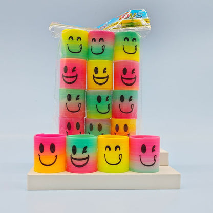 Wholesale Smiling Face Folding Rainbow Circle Plastic Toys