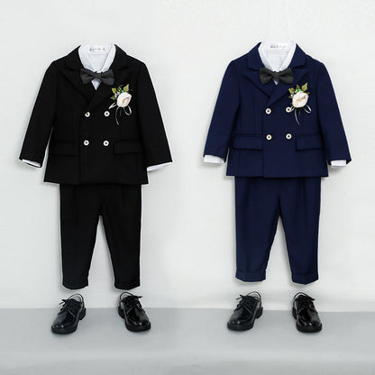 Wholesale of Boys' Polyester Solid Color Small Suit Sets