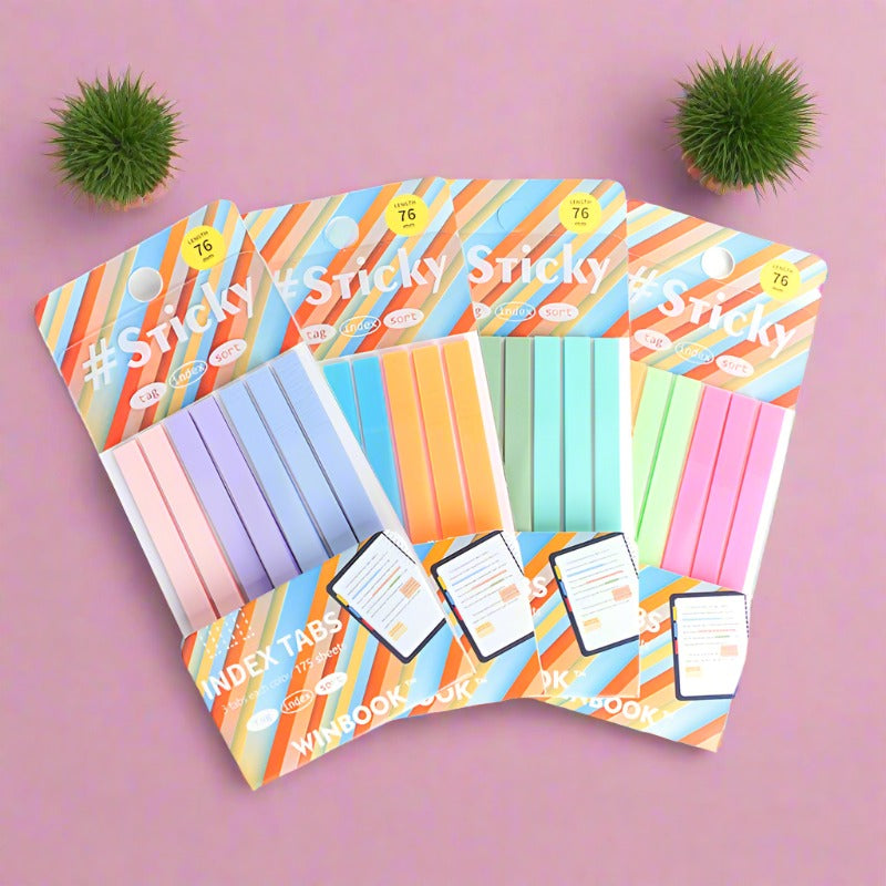 10PCS Transparent Paper Sticky Note Index Stickers