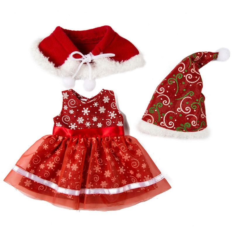 Wholesale of 45cm Christmas Doll Fabric Clothing