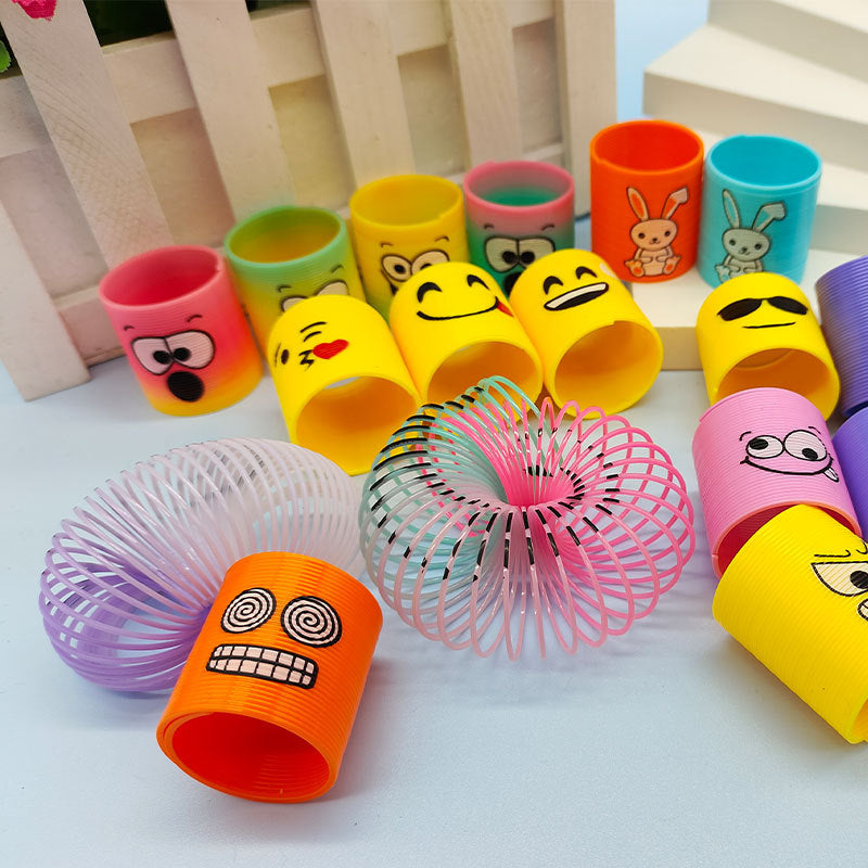 Wholesale Smiling Face Folding Rainbow Circle Plastic Toys