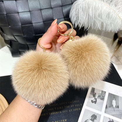 9cm Fur Ball Keychain