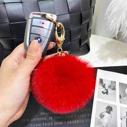 9cm Fur Ball Keychain