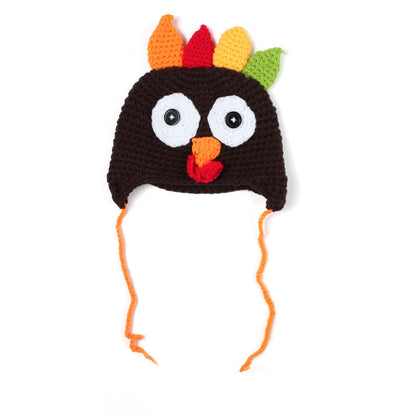 Wholesale Hand Knitted Parent-child Style Thanksgiving Turkey Earflaps Knitted Hat