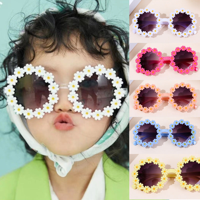 Wholesale PC Kids Cute Flower Sunglasses