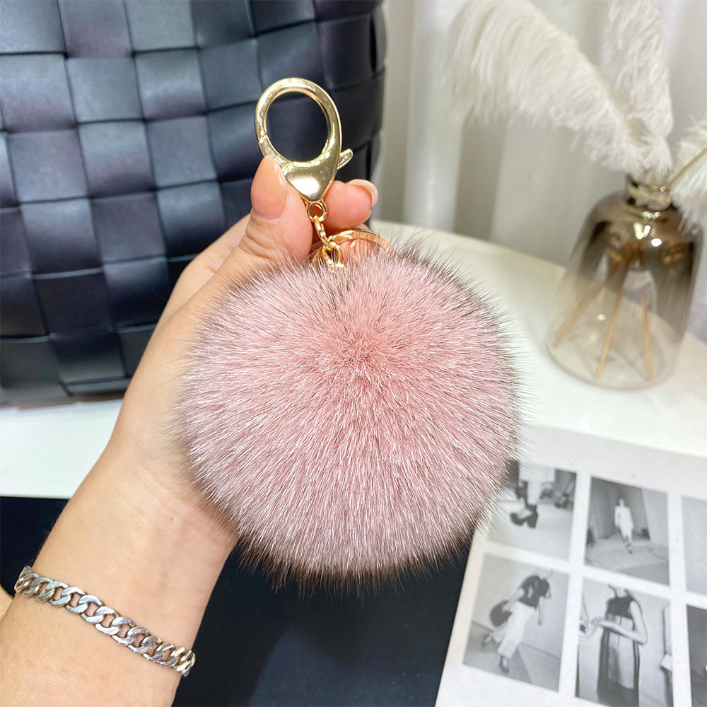 9cm Fur Ball Keychain