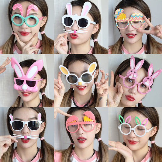 Wholesale Easter ABS Chicken Eggshell Rabbit Easter Egg Children's Adult Party Glasses