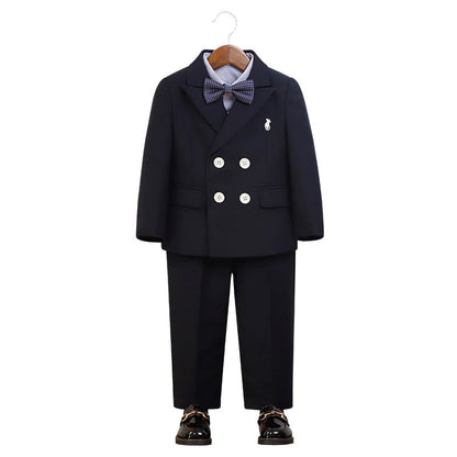 Wholesale of Boys' Cotton British Gentlemen Handsome Vest Sets