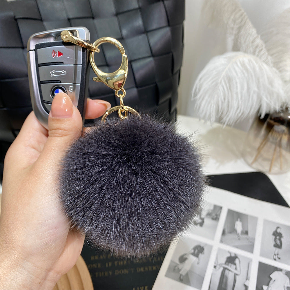 9cm Fur Ball Keychain