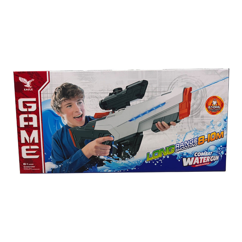 Wholesale Large-sized Electric Water Pistol Fully Automatic Water Absorption Beach Splashing Stall Children's Toys