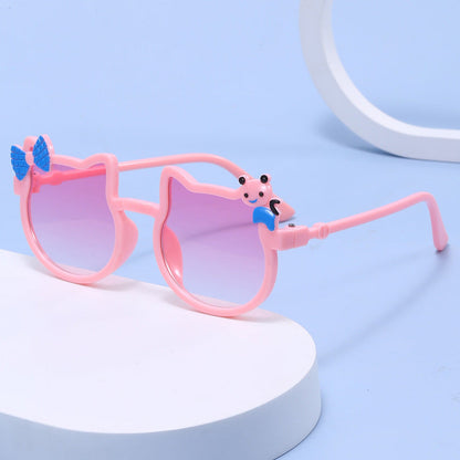 Wholesale PC Cute Cat Bow Knot Kids Sunglasses