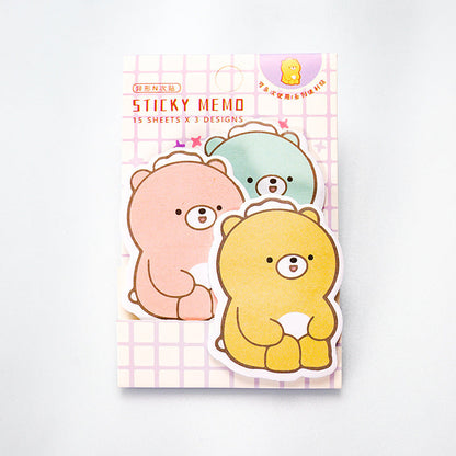 10 PCS Cute Cartoon Paper Sticky Notes