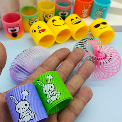 Wholesale Smiling Face Folding Rainbow Circle Plastic Toys