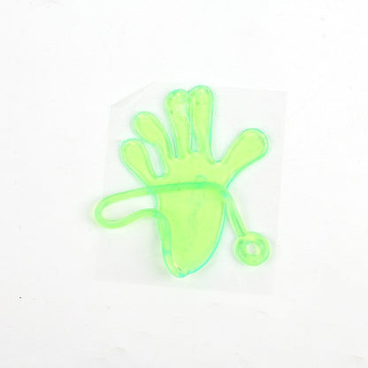 10Pcs Nostalgic Elastic Telescopic Sticky Palm Toys Trick