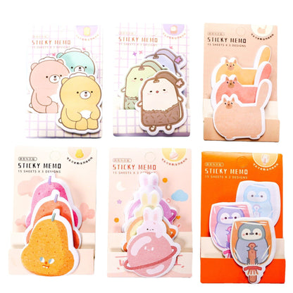 10 PCS Cute Cartoon Paper Sticky Notes