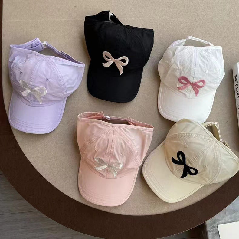 Wholesale Quick-drying Half-top Children's Thin Baseball Cap with Ponytail