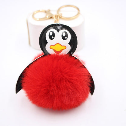 Antarctic Cute Baby Penguin Plush Ball Pendant Keychain