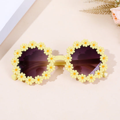 Wholesale PC Kids Cute Flower Sunglasses