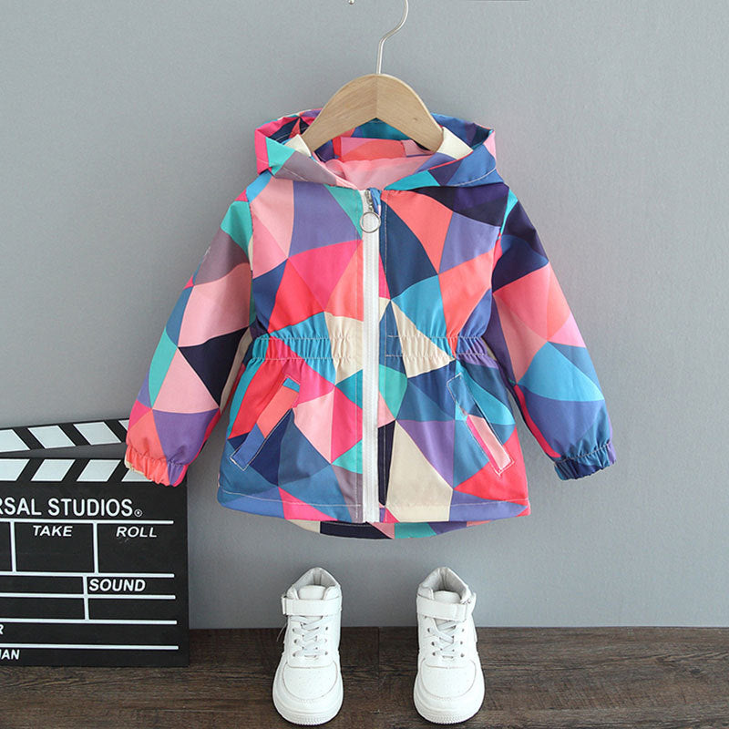 Wholesale Spring and Autumn Jacket Butterfly Polyester Baby Clothes