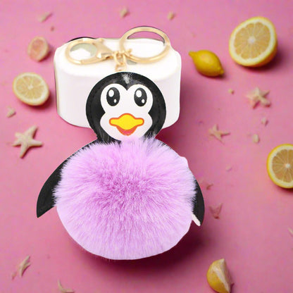 Antarctic Cute Baby Penguin Plush Ball Pendant Keychain