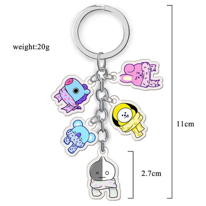 Animation Peripherals Cartoon Cute Acrylic Keychain