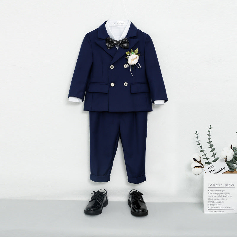 Wholesale of Boys' Polyester Solid Color Small Suit Sets