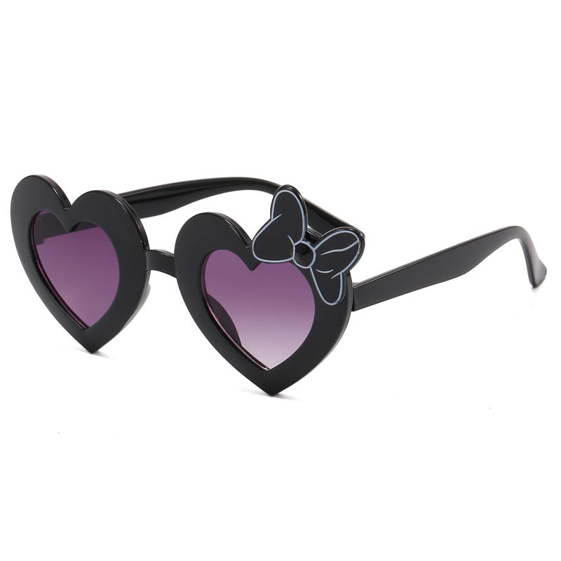 Wholesale PC Cartoon Love Bows Children's Sunglasses