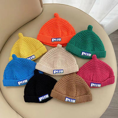 1PCS Winter Baby Hats - Knit Beanie Caps