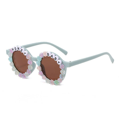 Wholesale PC Happy Day Flower Kids Sunglasses