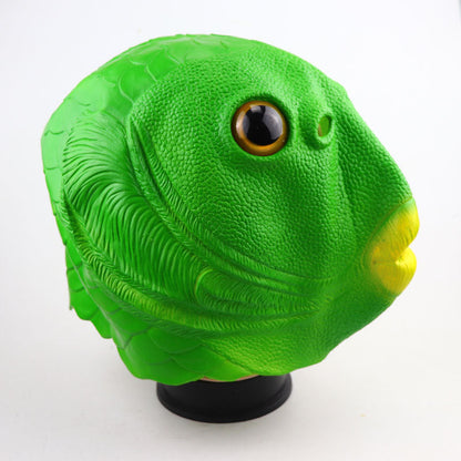 Wholesale of Green Fish Head Monster Latex Toys