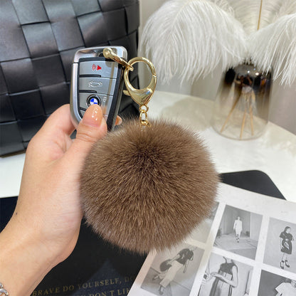 9cm Fur Ball Keychain