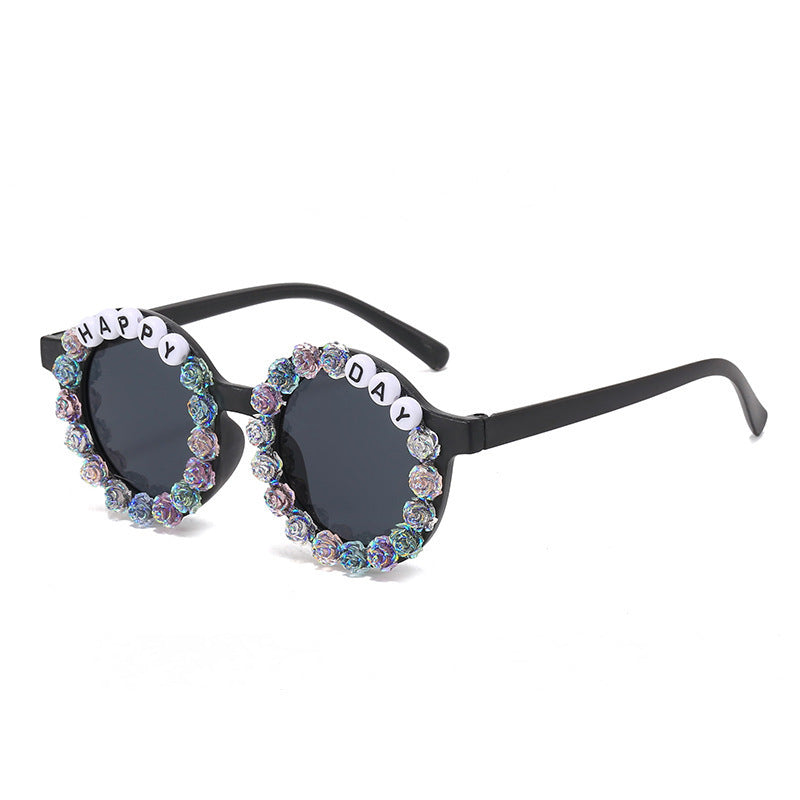 Wholesale PC Happy Day Flower Kids Sunglasses