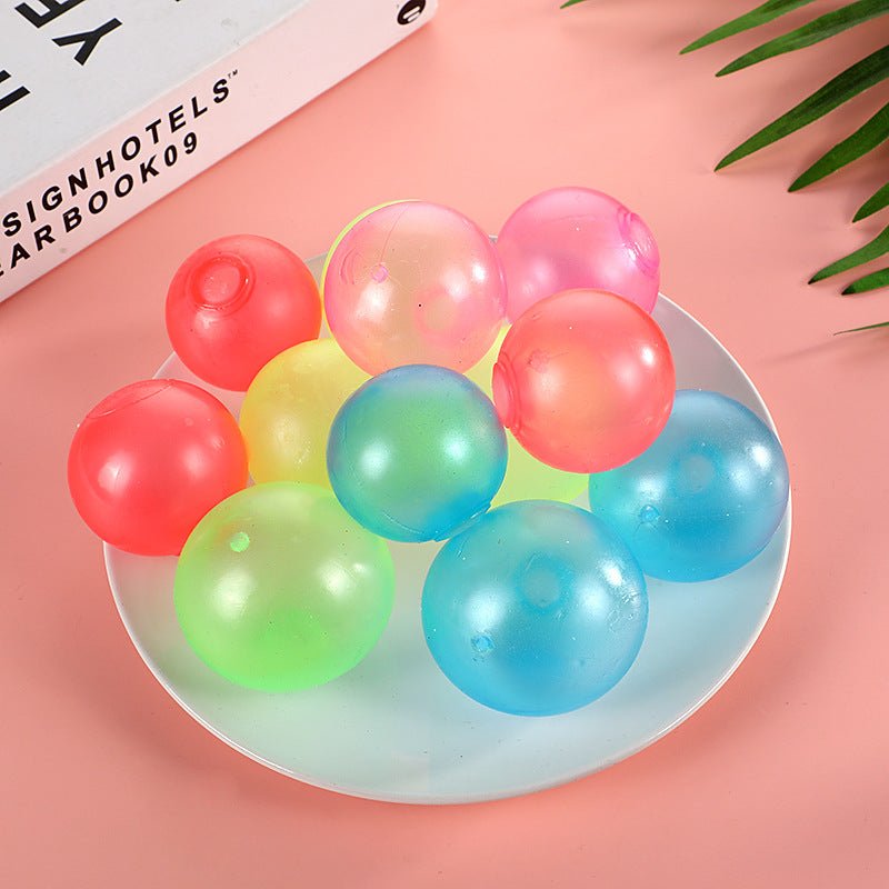 Wholesale Luminous Sticky Ball TPR TOY