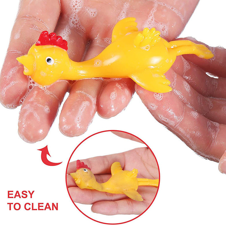 10Pcs Decompression Toys Ejection Chick Trick Fun Toys