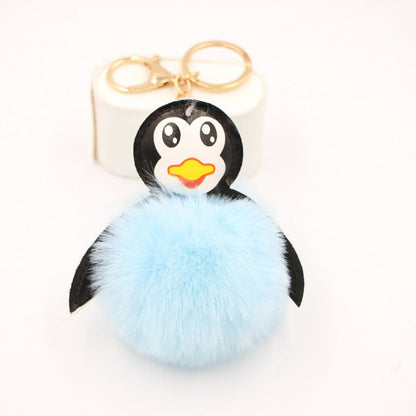 Antarctic Cute Baby Penguin Plush Ball Pendant Keychain