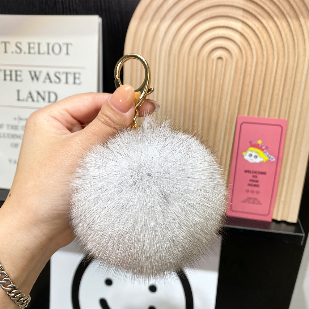 9cm Fur Ball Keychain