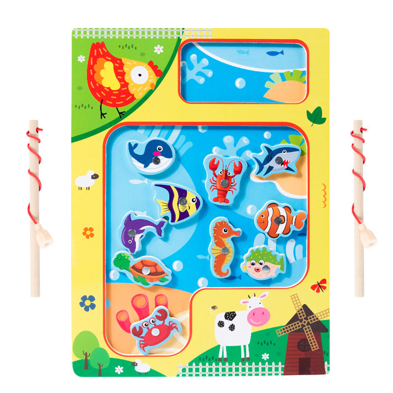 Wholesale Magnetic Fishing Game Fun Early Education Enlightenment Magnetic Kindergarten Educational Toys