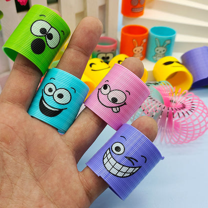 Wholesale Smiling Face Folding Rainbow Circle Plastic Toys