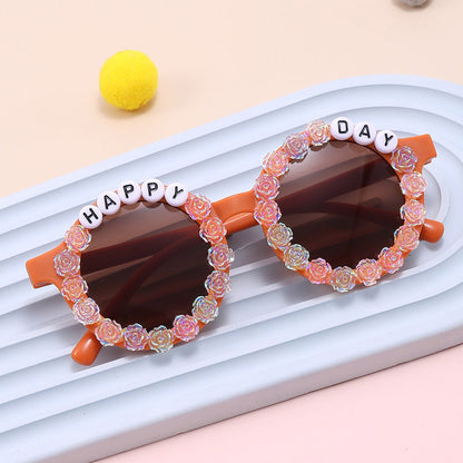 Wholesale PC Happy Day Flower Kids Sunglasses