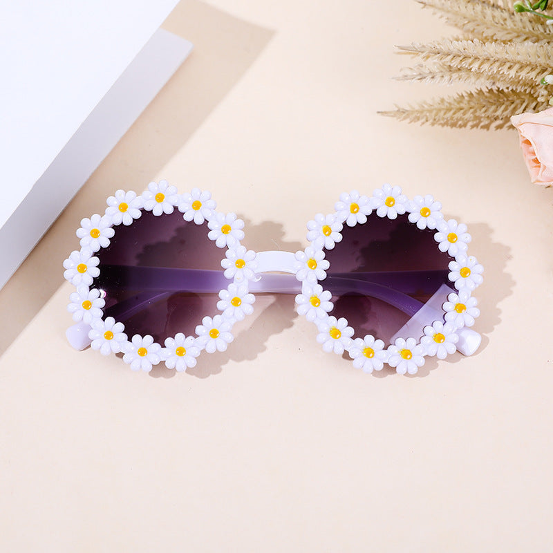 Wholesale PC Kids Cute Flower Sunglasses