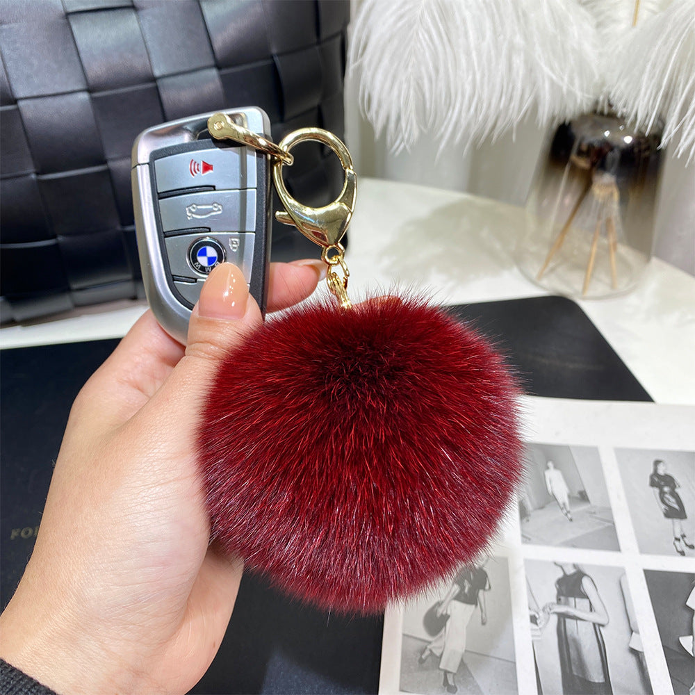 9cm Fur Ball Keychain