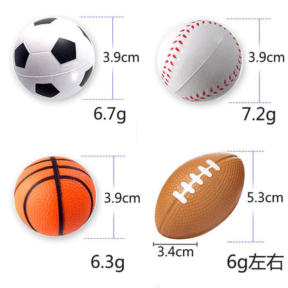 Wholesale Foam Sponge Ball 4cm Rugby Basketball Football PU Slow Rebound Decompression Vent Pressure Ball