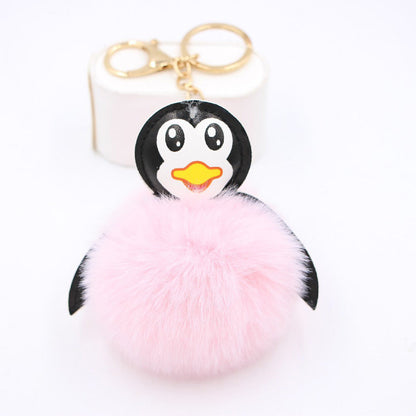 Antarctic Cute Baby Penguin Plush Ball Pendant Keychain