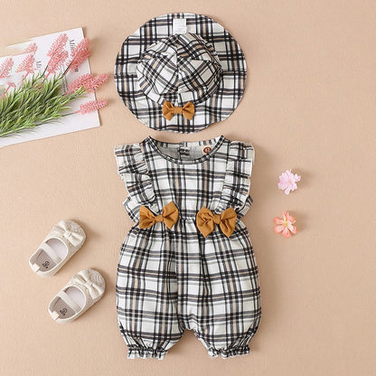 Wholesale Girls Sleeveless Romper Cotton Baby Clothes