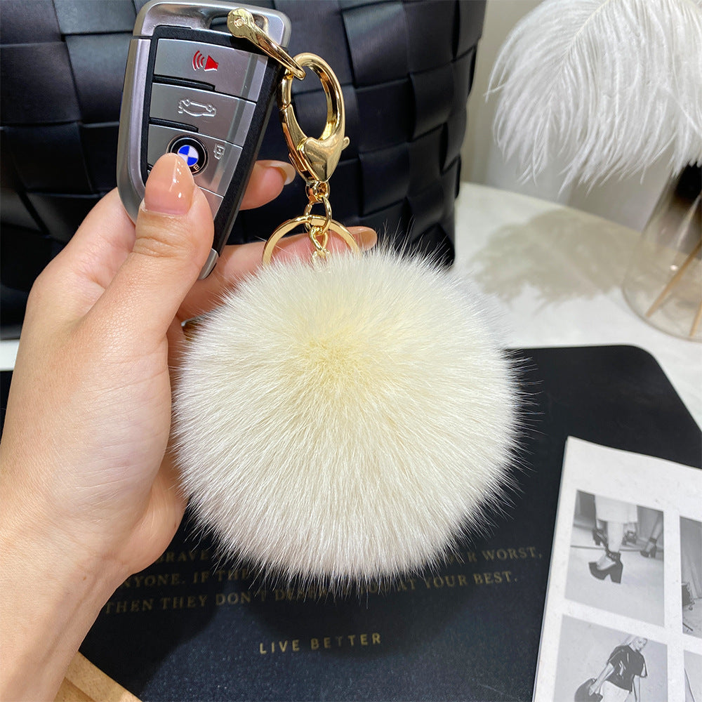 9cm Fur Ball Keychain