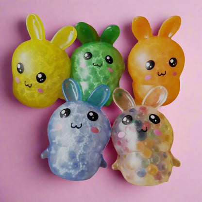 5 Pieces Bunny Soft Glue Toy Stress Reducing